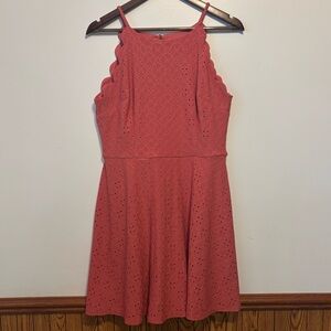 FORTUNE + IVY Scalloped Dress Large